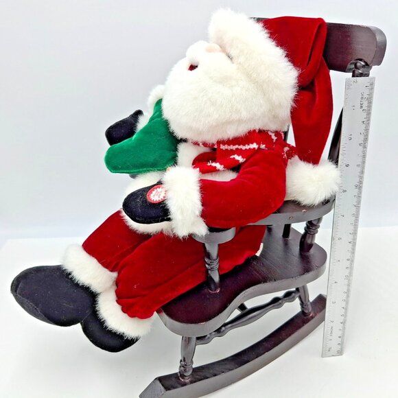 Christmas Dan Dee Rocking Chair Santa Sings Santa Claus is Coming to Town VIDEO - Picture 8 of 17
